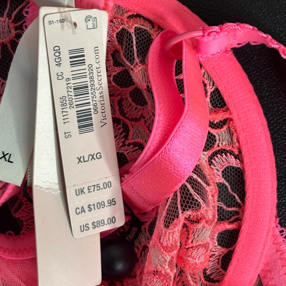 Love & Lemons pink daisy lace scoop bra size Extra large - Picture 5 of 7